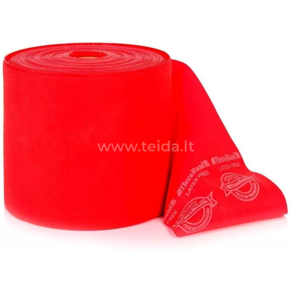 Thera-Band elastinė juosta be latekso, raudona