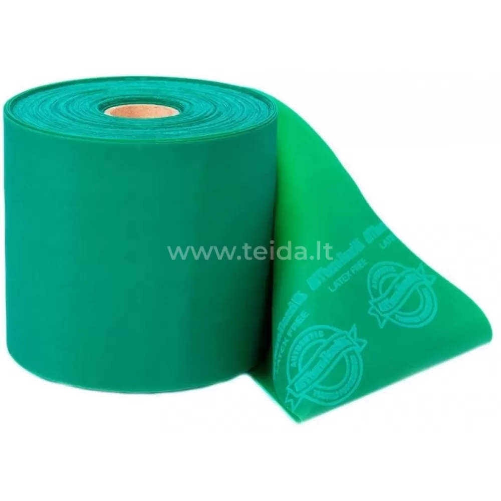 Thera-Band elastinė juosta be latekso, žalia, 1m