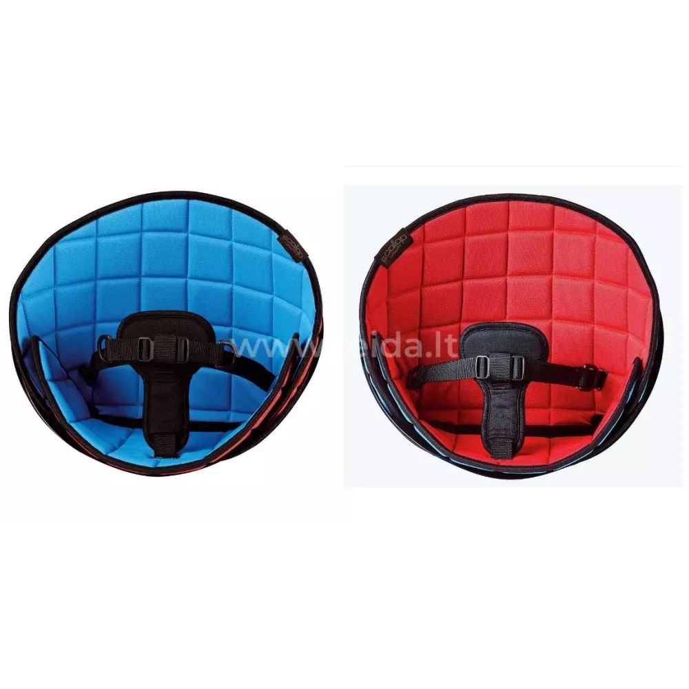 R82 Scallop sėdynė, dydis 2, raudona/mėlyna