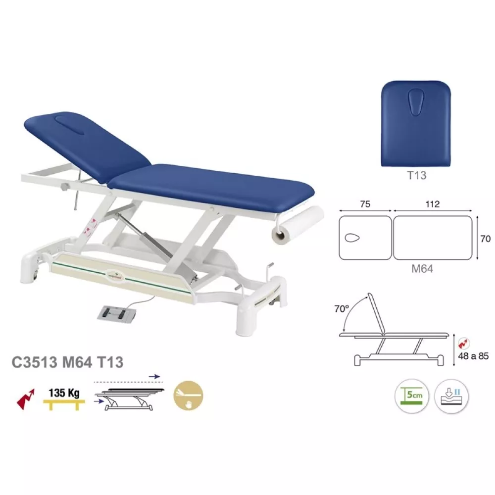 Elektrinis 2-jų dalių masažo (terapinis) stalas C3513