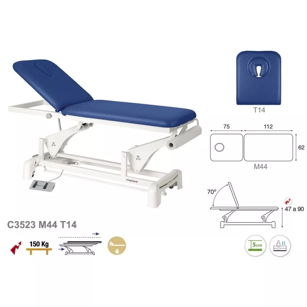 Elektrinis 2-jų dalių masažo (terapinis) stalas C3523